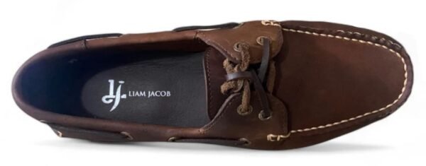 Men's Reddish Brown Boat Shoe - Image 3