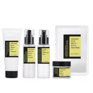 BLIW Korean Cosmetics Hydrating Moisturizing Advanced Snail Mucin Collagen Serum Skin Care Set