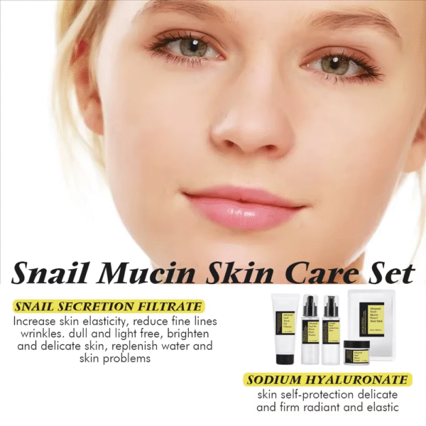 BLIW Korean Cosmetics Hydrating Moisturizing Advanced Snail Mucin Collagen Serum Skin Care Set - Image 5