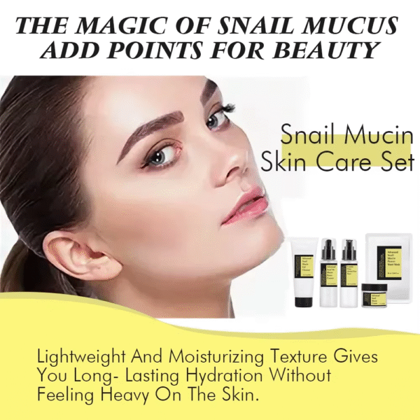 BLIW Korean Cosmetics Hydrating Moisturizing Advanced Snail Mucin Collagen Serum Skin Care Set - Image 6