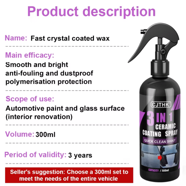 Car Ceramic Nano Coating Liquid Coatin Nano Crystal Hydrophobic Layer Polishing Paint Coating Agent Car Polish Nanos Coatings - Image 7